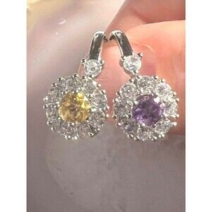 Very Cute Spinner Ring - Your Choice Amethyst  - Adjustable